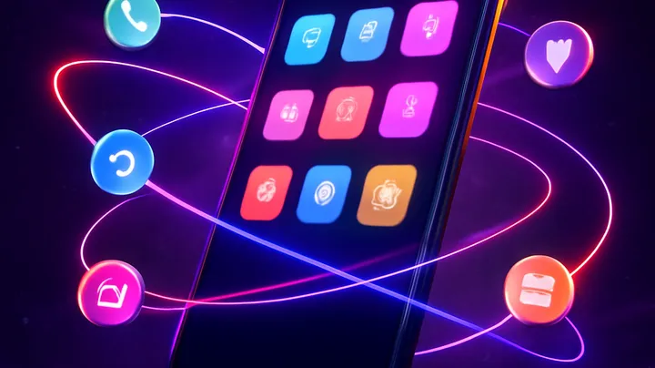 3666 BAD COM Sleek smartphone floating in space