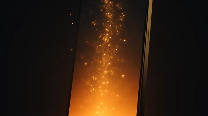 3666 BAD COM Modern phone with glowing screen